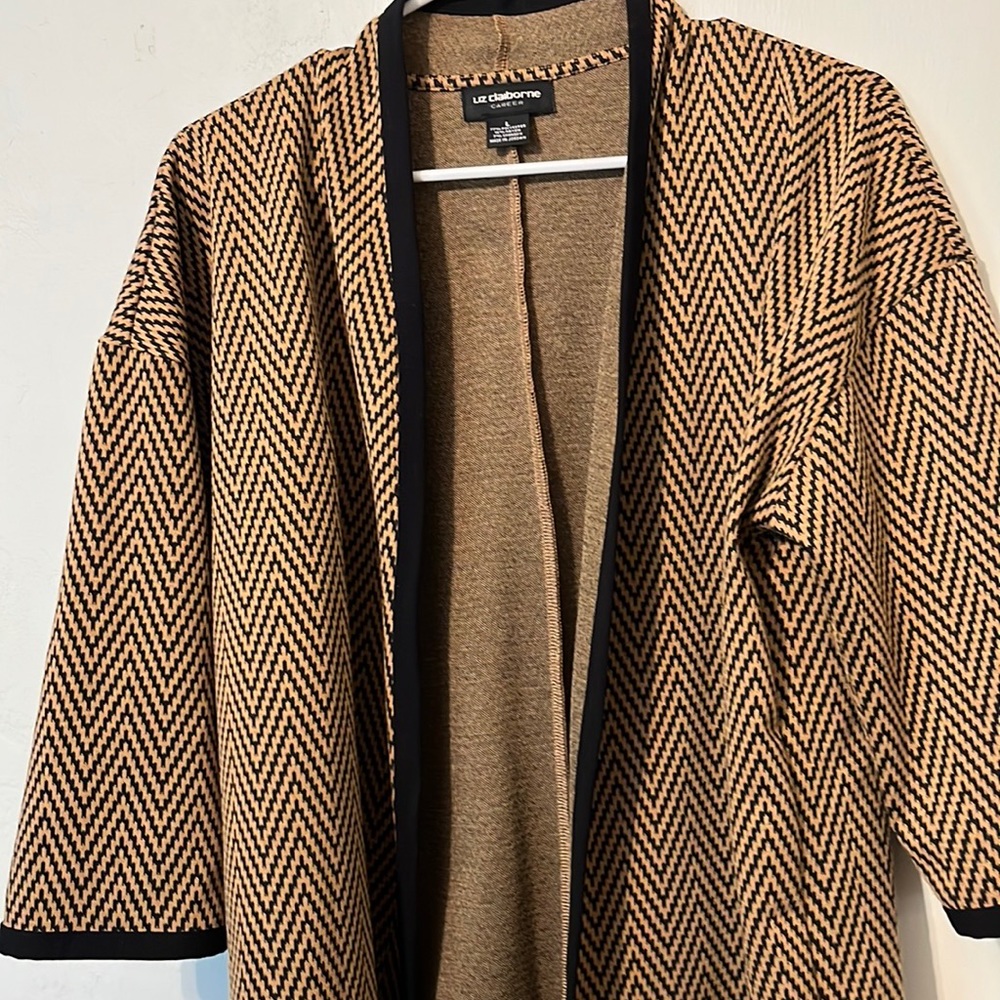 Liz Claiborne light weight sweater blazer